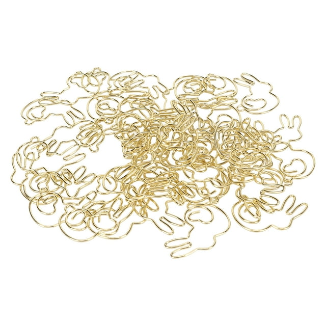 Wire Bookmark,50 Pcs Rabbit Shaped Paper Clips Cartoon Paper Clip Enhanced Durability