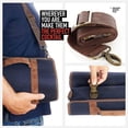 thumbnail image 4 of Bolsa de viaje para barman con correa para el hombro, juego de utensilios de bar portátil, bolsa enrollable para almacenamiento, viajes, camping, fiestas de picnic (bolsa vacía) (azul), 4 of 5