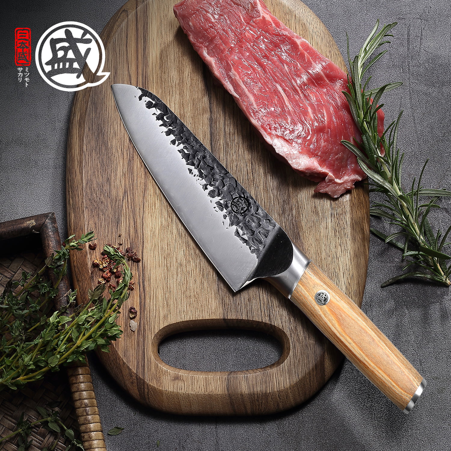 MITSUMOTO SAKARI 4.5 inch Japanese Kitchen Paring Knife, Professional Hand  Forged Kitchen Small Fruit Knife 