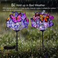 thumbnail image 3 of ECSEE Solar Stake Lights, Set of 2, Solar Garden Lights Solar Powered Butterfly Lights Idear for Patio, Pathway, Yard Garden Decoration, Multicolor, 3 of 10