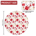 thumbnail image 2 of 48 Inch Christmas Tree Skirt – Velvet Plush Tree Mat, Soft Thickened Polyester with Red Ties, Single-Sided Printing, Available in 30in/36in/48in, Perfect for Holiday Xmas Tree Decoration, 2 of 7