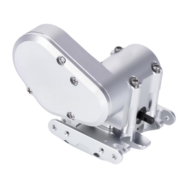 Caja de cambios metálica para RC, modificación de caja de cambios metálica de alto rendimiento y robustez. Plata