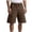Coffee, variant on Birthday Gifts! Workout Gym Shorts for Men Trendy Ripped Short Pants Drawstring Elastic Waist Joggers Summer Casual Bermuda Shorts with Pockets Black M