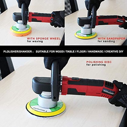 Toolman 6" Electric 6 Variable Speed 6500 RPM Random Orbital Polisher Sander