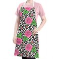 thumbnail image 5 of Pioneer Flower Floral Print Pattern Apron for Women and Men, Cotton Linen Waterproof with Pockets, Adjustable, 33x27 Inch for Kitchen, Gardening, BBQ, Salon, 5 of 6