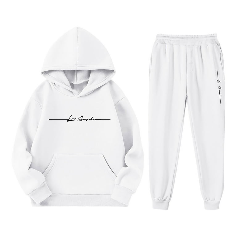 AWZXDE Grey Kids Pullover Hoodie Solid Color Letter Print Grey AWZXDE Grey Kids Pullover Hoodie Solid Color Letter Print Grey