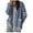 Blue, variant on HBYJLZYG Hoodies Jacket Coat Cardigans Sweatshirt Sweater Coat, Women Winter Long Sleeved Cardigan Pockets Warm Plush Hooded Jacket Fleece Sweater Coat