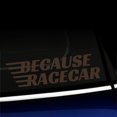 thumbnail image 1 of Because Racecar - Vinyl Decal - Choose Color - [BROWN], 1 of 1