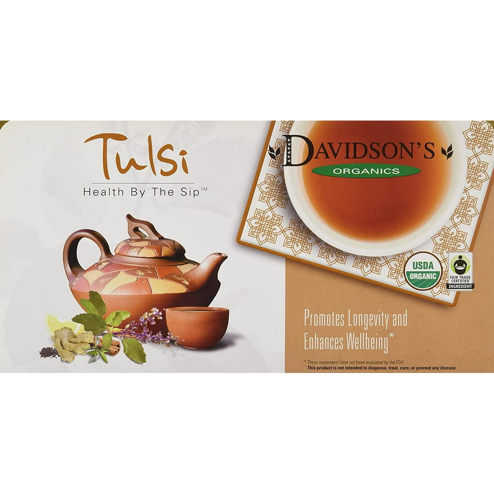 Davidsons Tea Single Serve Assorted Tulsi, 100Count Tea Bags Walmart