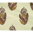 thumbnail image 4 of oneOone Cotton Flex Fabric Leaves & Floral Block Printed Fabric 1 Yard 40 Inch Wide, 4 of 4