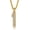 Number 1-Gold, variant on Number Necklaces For Men, Bling Numbers Chain Necklace Hip Hop Simulated Diamond Pendant with Tennis Chain Spiga Chains