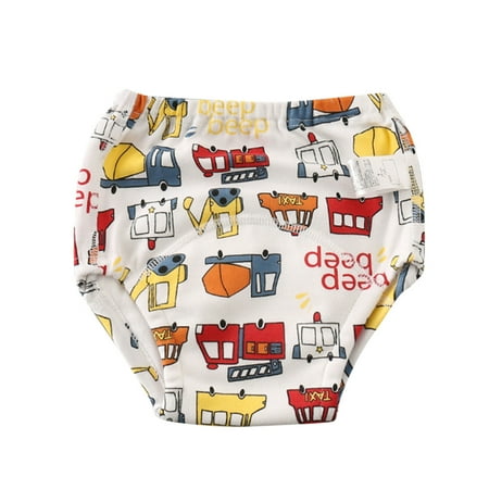 

TIREOW Breathable Kid Pants Unisex Baby Cotton Reusable Potty Training Underwear Nappies Diapers Training Underpants Shorts Simple Daily Pants(6 Months D)