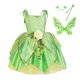 thumbnail image 1 of Disney Tinker Bell Princess Girl Dress Niños Elf Fairy Costume Butterfly Wings Sets Toddler Birthday Cosplay Child Party Clothes6-7T (Etiqueta 120) Gao Jinjia LED, 1 of 2