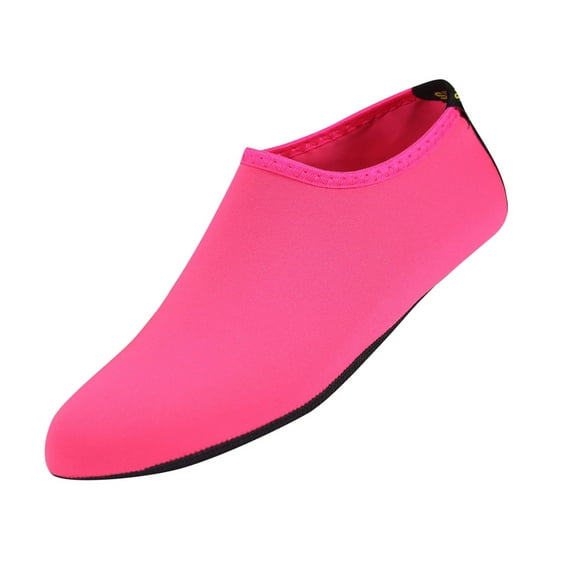 Hot Pink Kids Water Activities Socks For Snorkeling And Beach Fun With Rubber Bottom Quick Dry Age 3-11 Years Lightweight And Breathable