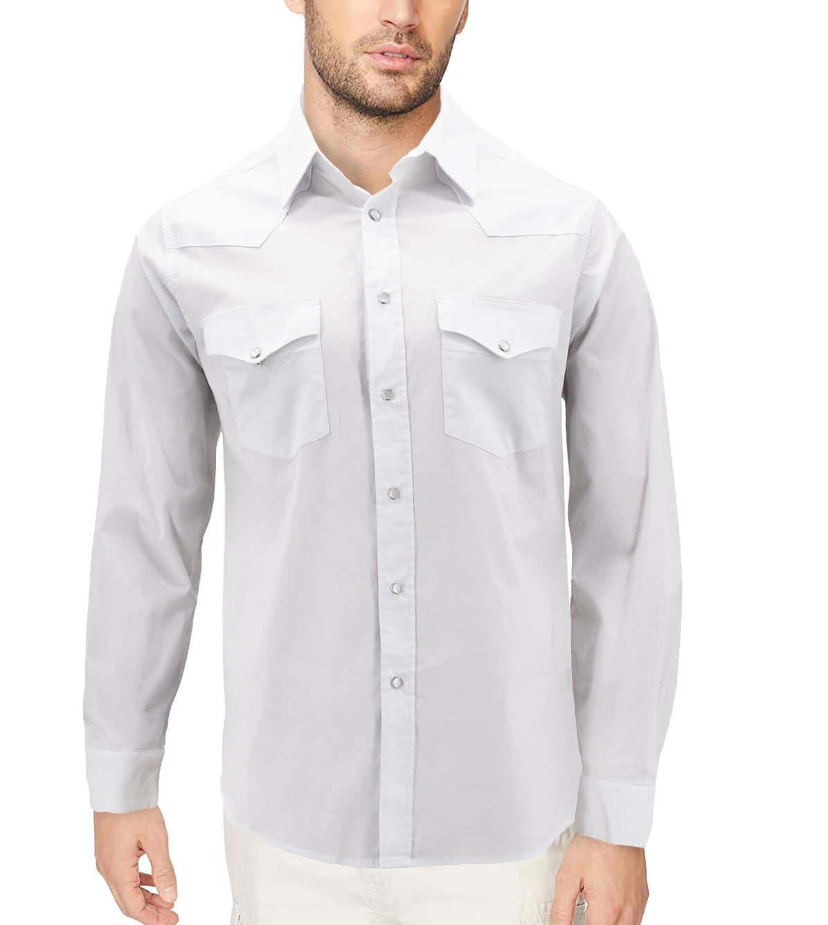 Red Label Red Label Pearl Snap Western Long Sleeve Slim Fit Shirt D