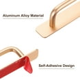 thumbnail image 3 of Uxcell 4pcs Adhesive Cabinet Handle 5.8" Drawer Handles Pulls for Closet Door, Gold Tone, 3 of 5
