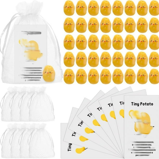 Tarjetas motivacionales de aliento de papa, lindas y realistas tarjetas divertidas de papa de resina, bolsa de malla transparente, regalo emocional positivo.