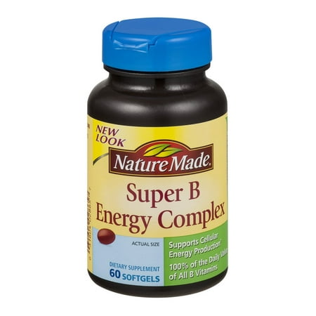 Nature Made Super B Energy Complex Softgels - 60 (Best Vitamin B Complex For Energy)