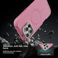 thumbnail image 4 of Case For iPhone 13 6.1 inch, Shockproof Rugged Protection With Camera Stand and Wireless Charging MagSafe Phone Case for iPhone 13 , Pink, 4 of 6