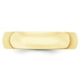 thumbnail image 2 of Auriga 10k Yellow Gold 5mm Lightweight Half Round Wedding Band for Women Size- 9.5, 2 of 5