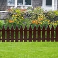thumbnail image 4 of Coffee Courtyard Fence European Style Fence Outdoor Garden Fence Small Fence Lawns Decoration Fence Plastic Garden Border Coffee Version, 4 of 8