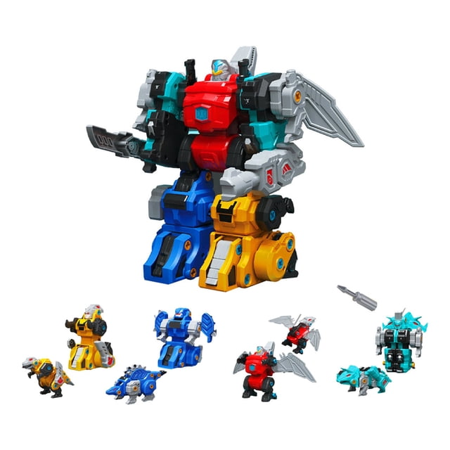 Diy 4-In-1 Screw Together Dinosaur Toy Kit Multicolor Plastic Removable Dinosaurs 12X20X25Cm Childrens Assembly Educational Building Stem Activity Gift For Kids