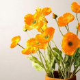 thumbnail image 4 of Artificial Flowers Silk Poppy Flowers for Home Decor Bouquet Wedding Party Faux Flower Pack of 5, 4 of 4