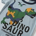 thumbnail image 6 of Kiijoy Boys Short Sleeve Cotton T-Shirt Dinosaur Print Breathable T Shirt, Blue, 6 of 6