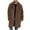 Brown, variant on Men's Fleece Coat Winter Long Faux Mink Coat Fluffy Thick Trench Coat for Men Orange S(S)