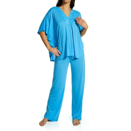 

Women s N by Natori AC6205 Congo Kimono Sleeve Pajama Set (Blue Sky L)