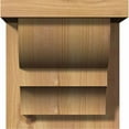 thumbnail image 2 of 7 1/2"W x 8"D x 8"H Ridgewood Smooth Corbel w/Backplate, Western Red Cedar, 2 of 9