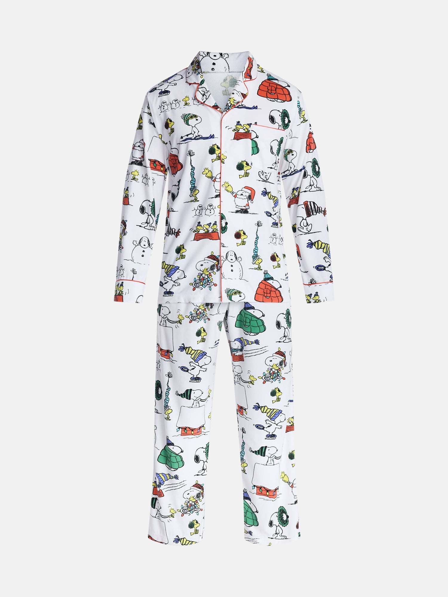 Peanuts Snoopy Toddler Unisex Matching Family Pajamas Set, 2-Piece, Sizes 2T-5T