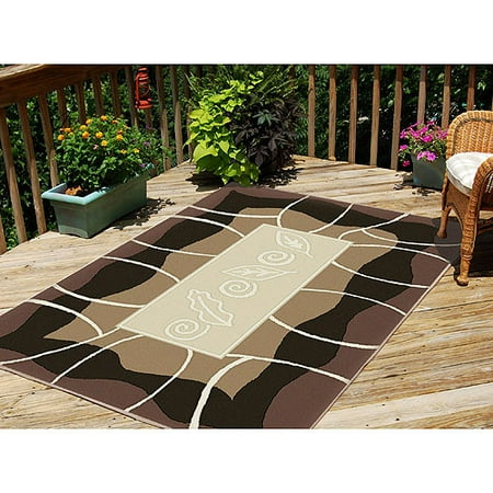 61'' x 90'' Indoor/Outdoor Puzzle Rug, Frappe