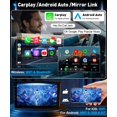 thumbnail image 3 of Radio estéreo para coche de 10.1 pulgadas con sistema inalámbrico Carplay Android Auto Toyota Coroll, 3 of 8