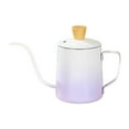 thumbnail image 2 of Reche de cisne de 350 ml sobre el café Hervidor de hervidor de acero inoxidable Versátil Mango ergonómico Apariencia Estética Café de goteo a mano Gradiente de color púrpura, 2 of 8
