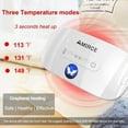 thumbnail image 3 of Almohadilla térmica menstrual, cinturón calefactor eléctrico inalámbrico, almohadilla térmica rápida con 3 niveles de calor y 3 modos de masaje por vibración, alivio del dolor menstrual/período, de e, 3 of 5