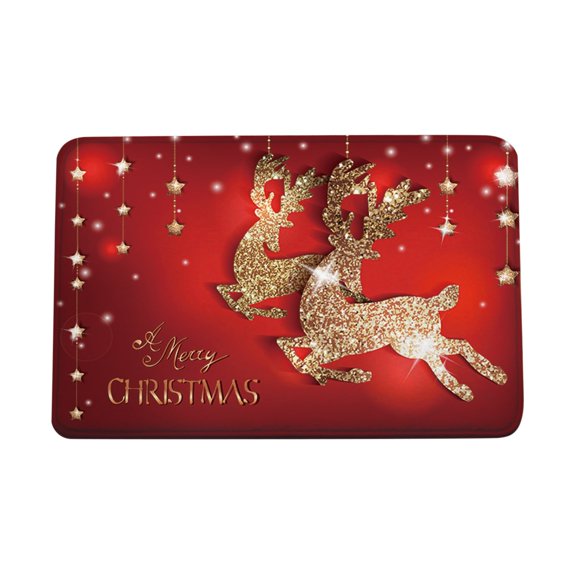 EQWLJWE Christmas Decorations Outdoor Indoor,Christmas Decorations For Home,Christmas Decorations For Tree,Christmas Home Door Mat Absorbent Mat Living Room Kitchen Floor Mat