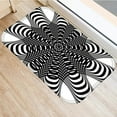 thumbnail image 3 of Black White Geometric Doormat Anti-Slip Carpet Door Mat Doormat Outdoor Kitchen Living Room Floor Mat Rug 40*60cm, 3 of 6