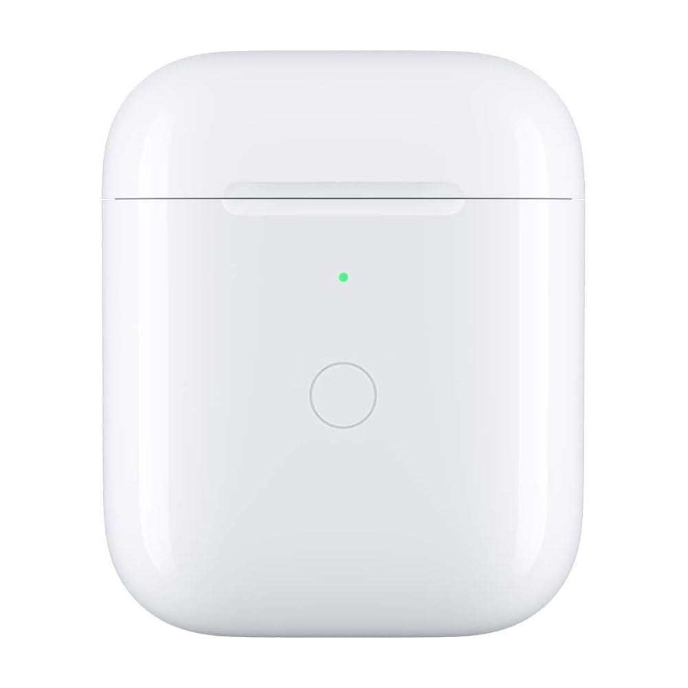 Replacement Charging Case for Apple AirPods 1 (A1523、A1722) & AirPods 2 (A2032、A2031), QI Wireless Charging & Wired Charging via light-ning, Bluetooth Pairing Sync Button Charger Box