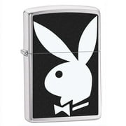 Zippo ZO28269 Brushed Chrome Playboy Bunny Windproof Lighter