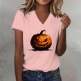thumbnail image 2 of Bovemsi Cute Summer Tops Loose‑Fit V‑Neck Graphic Short‑Sleeve Prints Fashion Outfits Clothes L, 2 of 4