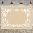 thumbnail image 5 of Mexican Style Floral Baby Shower Backdrop Beige Baptism Talavera Photography Background Wedding Bridal Shower Birthday Fiesta Festival Party Decorations Banner Photo Booth Props, 5 of 5