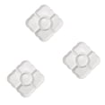 thumbnail image 1 of Inteprter Bandeja de postres ligera para el hogar, de aperitivos fácil de limpiar, adecuado para todas las ocasiones, 3 pack/lote Almacenamiento y organización del hogar Blanco, 1 of 6