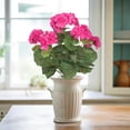 thumbnail image 3 of Lifelike Artificial Geranium Plants with Realistic CrabFruit Flowers, UV Resistant Faux Outdoor Decor for Balcony, Patio, and Garden, Low Maintenance Flower Arrangement with Vibrant Seasonal Colors, 3 of 6