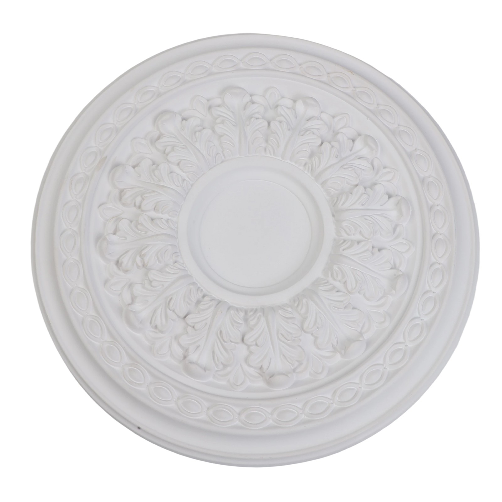 Wodtesl Home PU Lamp Plate Imitation Plaster Disc Flower Plate Simple Round Ceiling Shape Lamp Pool Chandelier Base Lamp Holder
