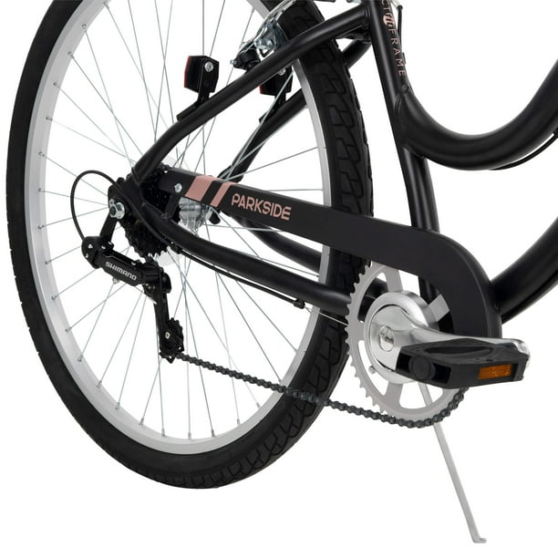 Huffy Parkside Adult Comfort Cruiser Bike 27.5 Wheels 7 Speeds Black Walmart Business Supplies