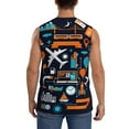 thumbnail image 4 of Fotbe Men's Creative Transport Print Men's Sleeveless Muscle Tank Tops Casual T-Shirts for Gym Workout Beach-XX-Large, 4 of 8