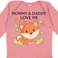 thumbnail image 4 of Inktastic Mommy and Daddy Love Me- little fox Boys or Girls Long Sleeve Baby Bodysuit, 4 of 5