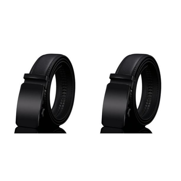 Cinturón Minnieouse para hombre con hebilla de aleación elegante negro 110-130 CM