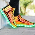 thumbnail image 6 of Light Up Shoes Men Women LED Shoes High Top Adult Light Up Sneakers Glow in The Dark Shoes with USB Recharging for Dancing Parties, 6 of 13